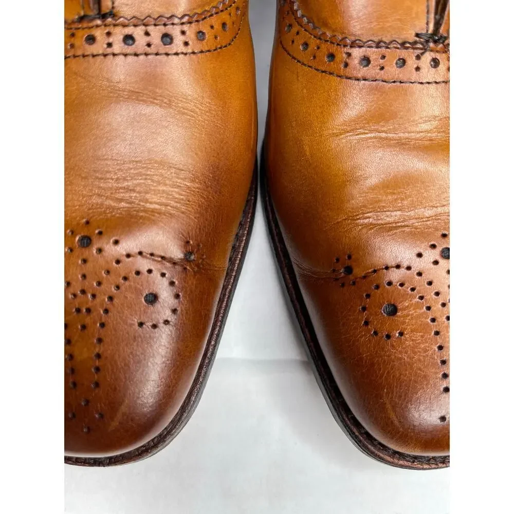 Allen Edmonds Mens Cornwallis walnut brown leather oxford dress shoes size 10.5
